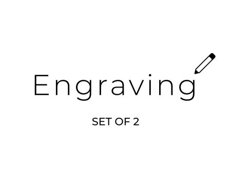 Engraving - Set of Two Cheap